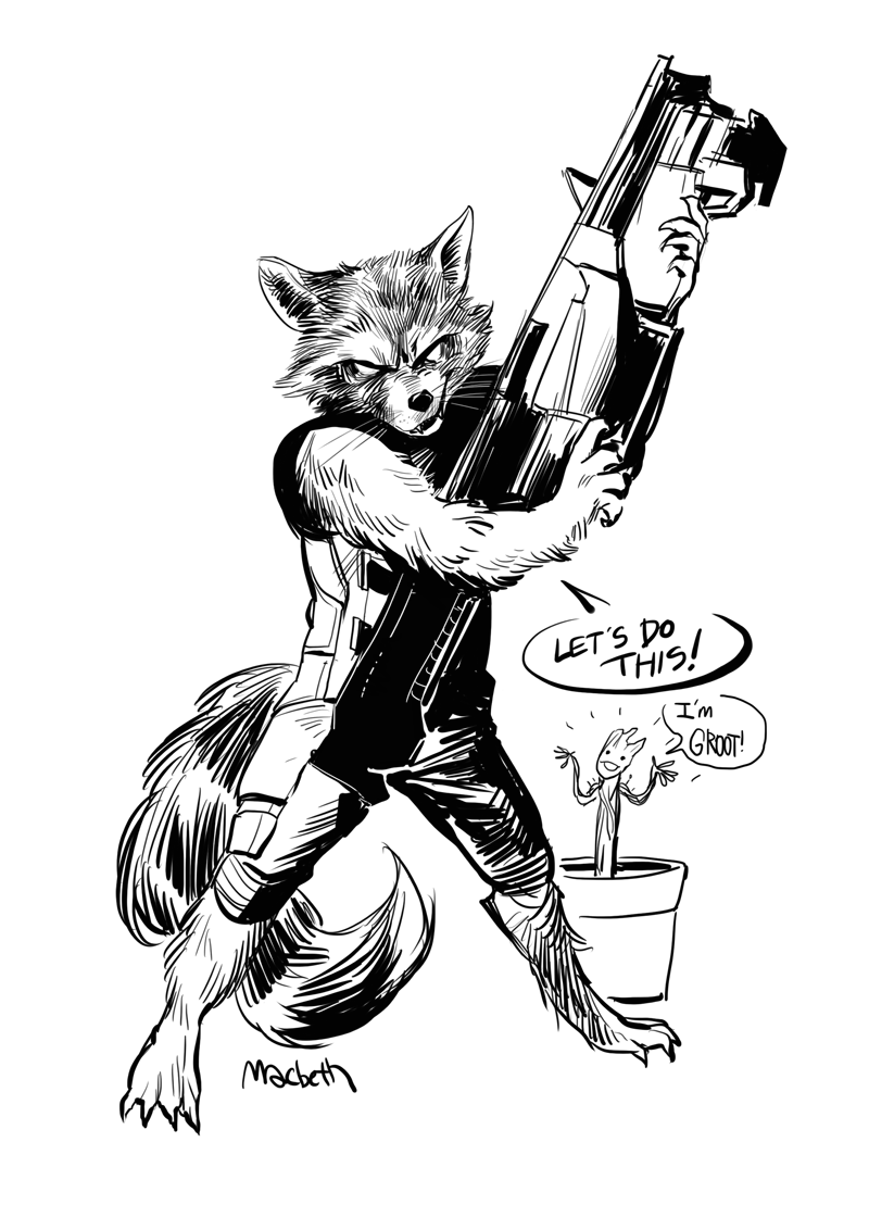 macbethoff:  Rocket Raccoon and his lil friend