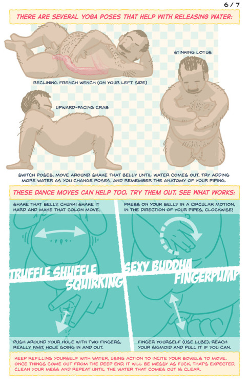 blindjaw:  I just finished writing and illustrating this ass-cleaning guide. Please do share it, all good bottoms need to know this information. You can also share the link outside of Tumblr, easy to remember: http://howtocleanyourass.wordpress.com