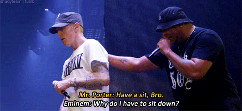 shadyteam:  Eminem doing the ALS ice bucket challenge live at The Monster Tour [x]