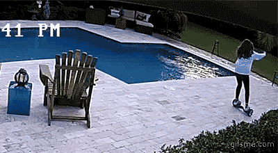 fail girl dives pool hoverboard rescue save hilarious rofl lol funny  falling worst swimming pool epic fail gif gifs - Find and share funny GIFs  on GIFsme