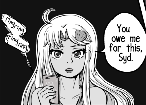 southerncrossthewebcomic:Bri to the rescue on the new page. As usual. 