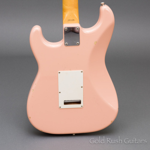 goldrushguitars:A beautiful Fender Made in Japan Stratocaster Shell Pink. Doesn’t get much better th