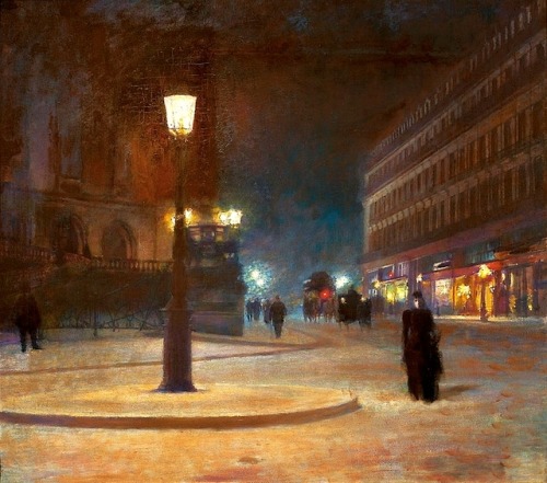 Ludwik de Laveaux - Place de l'Opéra in Paris (1892)