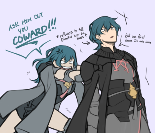 New HC: F!Byleth is a lot more outgoing and M!Byleth is a horrible case of a closeted Bi 