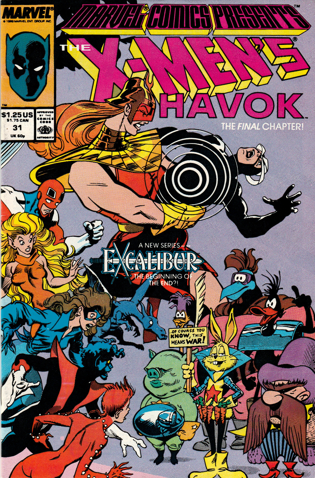 Marvel Comics Presents Havok, No. 38 (Marvel Comics, 1989). Cover art by Jon Bogdanove