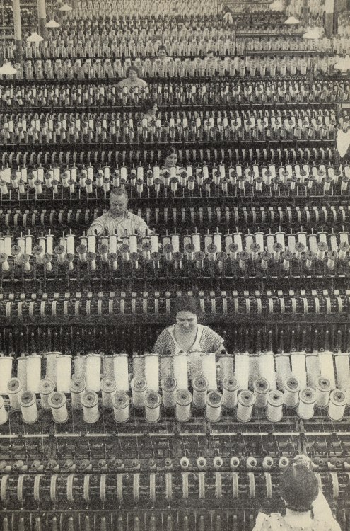 thingsorganizedneatly:  nemfrog:Textile workers. Margaret Bourke White. Social studies; intermediate grades. Book 3.1938.Internet Archive Happy Labor Day