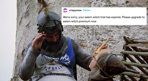 twosheds:Monty Python and the Holy Grail + tumblr text posts