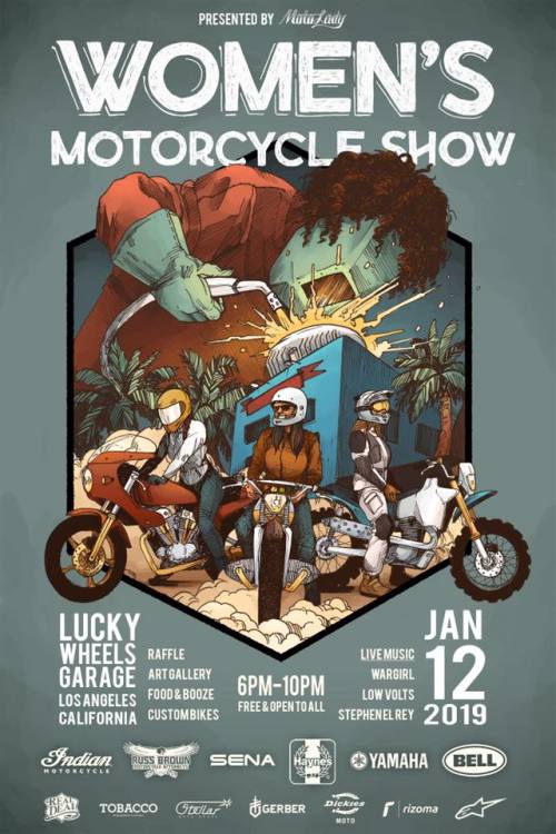 TA-DAAA! The official flyer I created for the fourth annual #WomensMotorcycleShow 