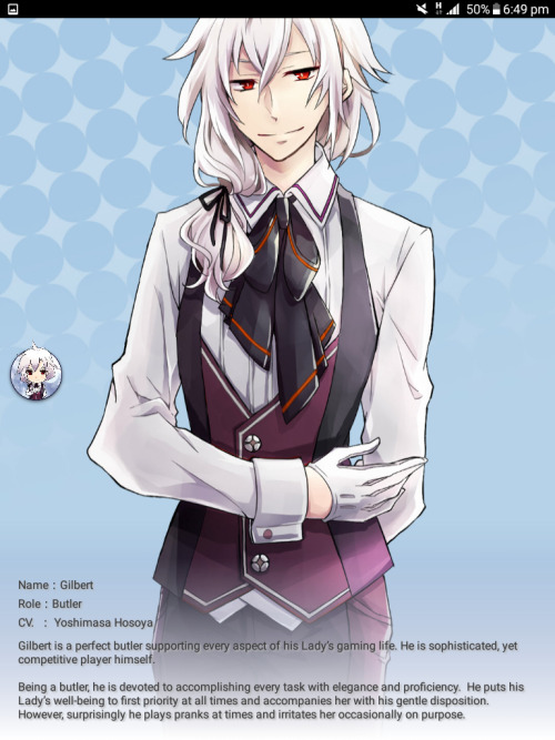 The New Master-Servant Function With Character Voices For Qooapp Appstore. () Gilbert And Elly