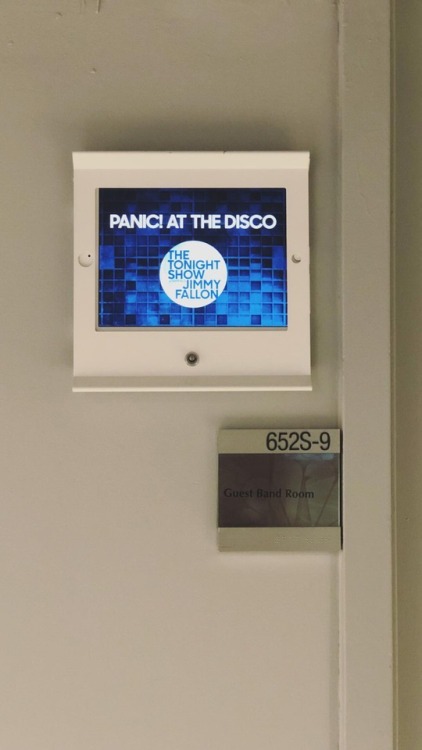 The Crush Music team supported Panic! Last night at Fallon! Instagram: panicatthedisco, chardog1, ca