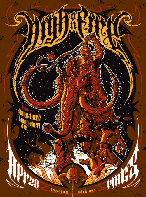 Porn photo catanakin:  high on fire gig posters