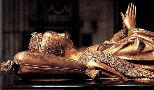 The bronze tomb of Mary of Burgundy (d. 1482) made in 1502 after a wooden model of Jan Borman (somet