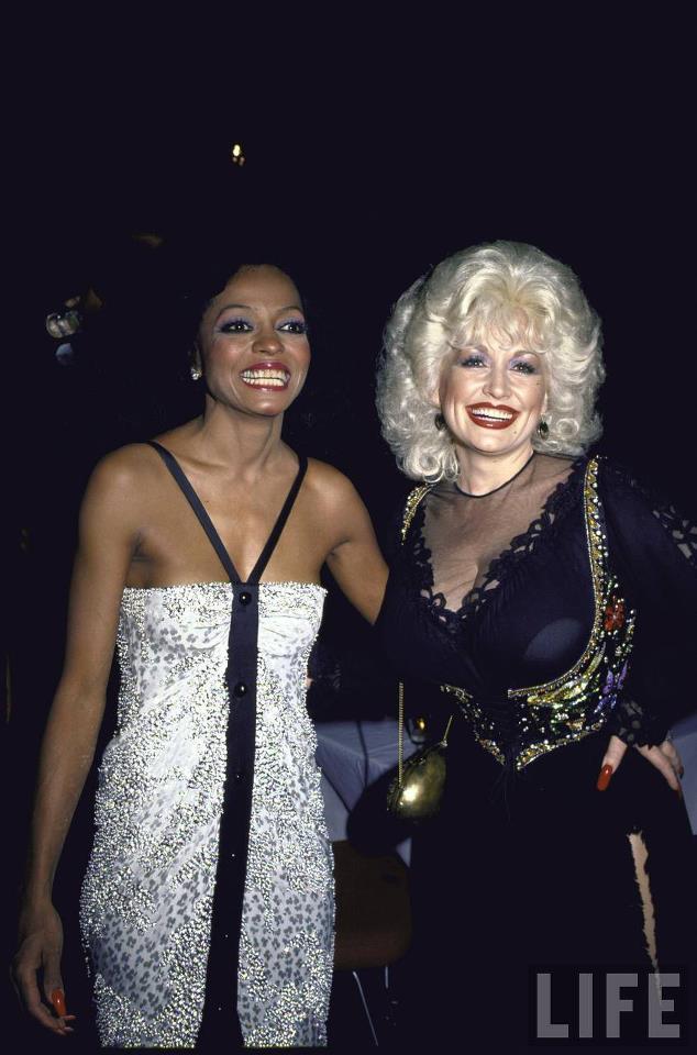 misterand:  Dolly Parton and Diana Ross 