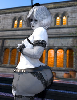 rivaliant:  a close up of my last render let me know what you guys thinkI have more coming  She looks so nice in this outfit😍😍