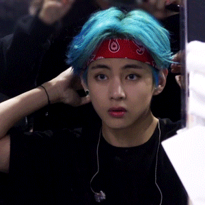 Taehyung X Blue Hair For @jkvjimin[ Cr: 0613data, Namuspromised ]