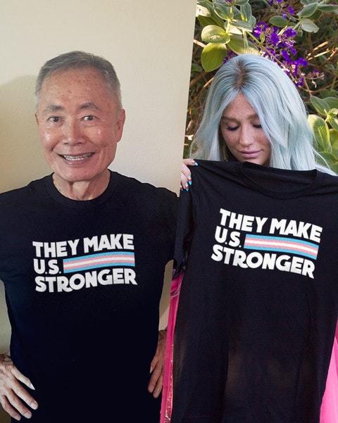 Porn bi-trans-alliance: George Takei and Kesha photos