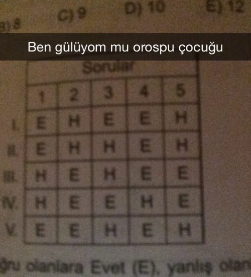asenabiyon:  Bu soru üzerine test kitabını fırlattım 