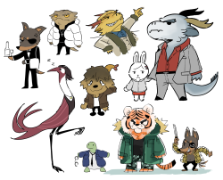 sappyscarfy:Found some old doodlesYakuza animals!