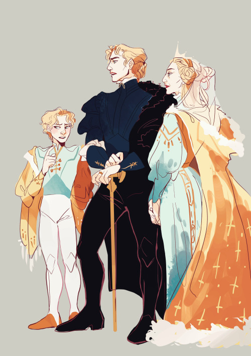 saltroclus:Give me all the Auguste AND Hennike Lives AU. I want to see Little Laurent and his family