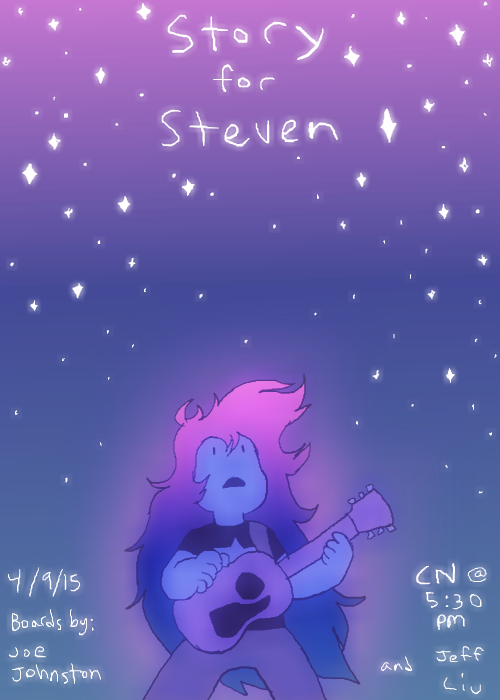 jeffliujeffliu:♩ ♪ ♫ ♬♩ ♪ ♫ ♬Story for Steven! New episode of Steven Universe tonight at 5:30!
