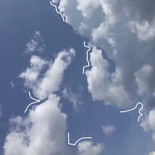 cloudbum:  cloud doodles ☁️💫 