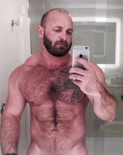 hairy chest - sexy muscle - mature men