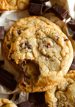 lustingfood:  Chocoholic Chocolate Chunk Cookies (By Deliciouslyyum)