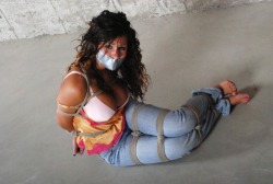 thexpaul2:  Nikki bound &amp; tape gagged 