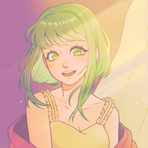 My piece for @gumicollab 2021!!  I made art for the song Sweet Sick feat. GUMI by Chiaki Natsume!! 