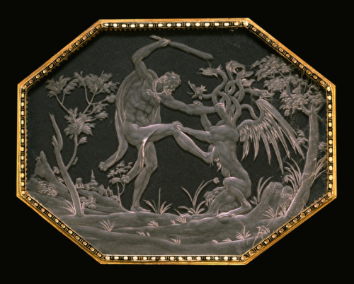 the-cinder-fields - Annibale Fontana, Plaque with Hercules...