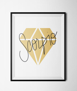 Zodiaccity:  New Scorpio Print Added To The Zodiaccity Shop!! Shine Bright Like The