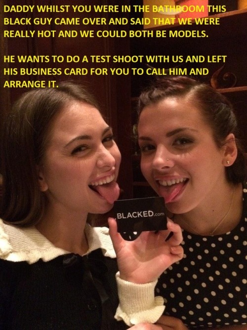 bbclovergemz: A Black Man Leaves HIs Business Card for Your Two White Daughters