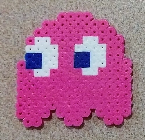 Pac-Man:  PinkyPac-Man is owned by Namco.Find more Pac-Man perler bead patterns and links to my shop