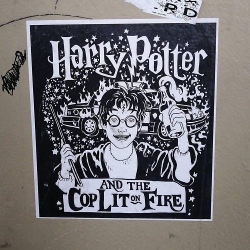 “Harry Potter and the Cop Lit on Fire”Sticker seen in Sydney