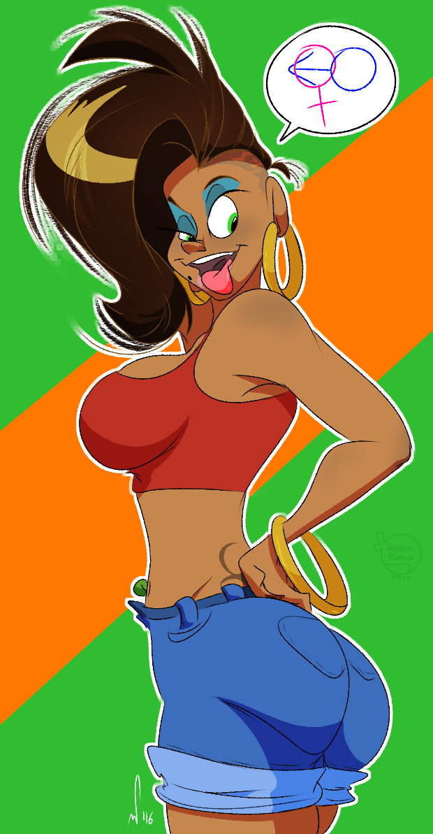 feathers-ruffled:  Carmen decided she’s gonna flaunt a new hairstyle for a little