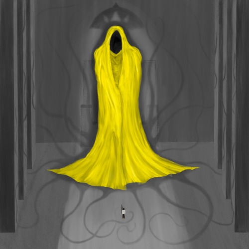 Another color exercise, but this time I really wanted to draw The King in Yellow, I always loved the