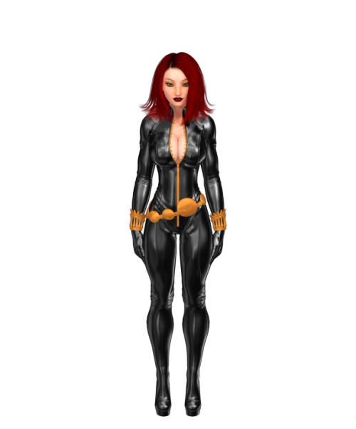 petercottonster:  The Black Widow Strikes! So, I’m still in the Marvel Universe, just stepping away from Mutants for a bit. I have half of an idea on how to do Armor, so she prolly IS my next mutant, but really I had to step away from the X-girls before