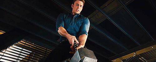 destielnaughtytouching:  hawkeyeagentbarton:  complexolambda:  The Cap. is worthy!  The Cap. is worthy - a bit. But know what?  Caw Caw Motherfucker.  I just find it hard to believe that someone can only be a tiny worthy. 