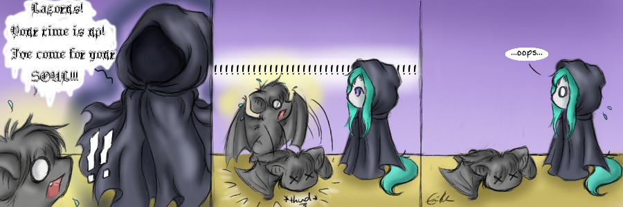 spectralpony:  …I-Is he dead? O____O;;  xD Meeps!