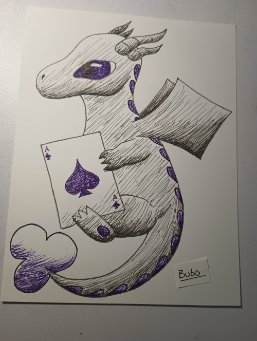 Inktober Day 3/4: Dragon! I Recently Heard The Joke Of Asexuals Caring More About Dragons Than Spice,
