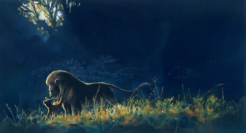 ohmydisney:16 Pieces of Stunning Concept Art From The Lion King | Oh My Disney