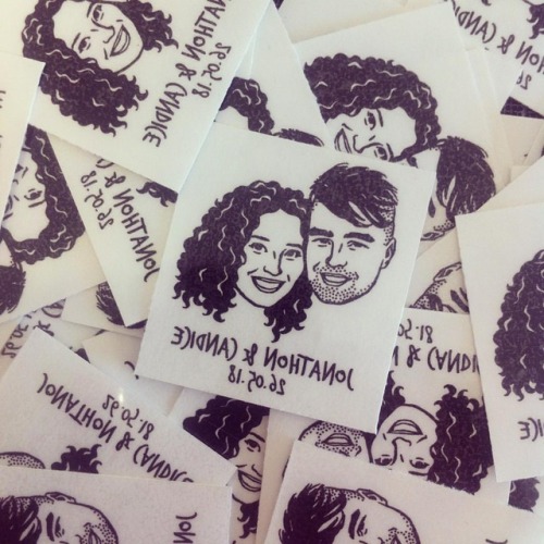 Custom Portrait Tattoo @lilimandrill www.lilimandrill.fr @etsy #weddingfavors #favorsforguests #wedd