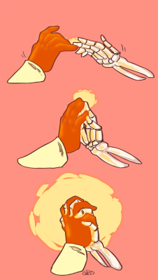 orangecatbuttz: Headcanon: Grillbz’ fire is like Toriel’s fire magic. It’s warm but not burning (but can be dangerous when on the offensive.)  I dunno….. I just think they’d make a ‘hot’ couple. I call this ship, ‘HotPap’. 
