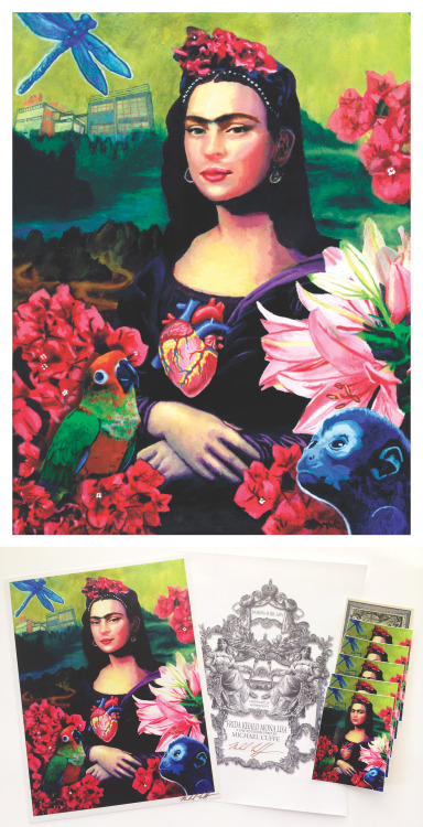 Patron of the Arts print shop has just released artist Michael Cuffe&rsquo;s “Frida Khalo Mona Lisa”