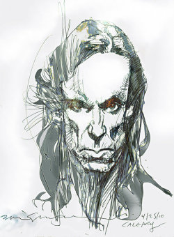 brianmichaelbendis:  Iggy Pop by Bill Sienkiewicz