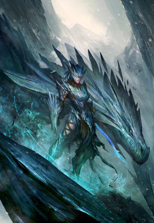 league-of-legends-sexy-girls:  Icy Shyvana by theDURRRRIAN
