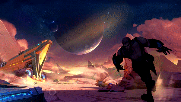 Galaxy Slayer Zed Login Animation GIF by Mike, Gfycat