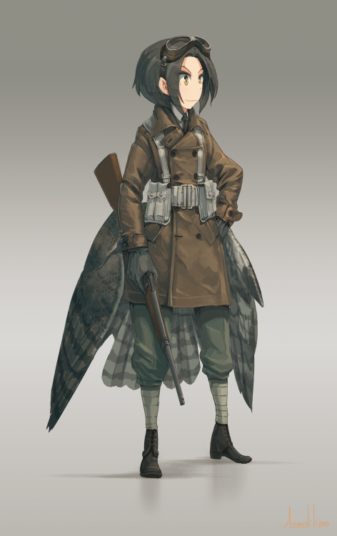 kome-no-id:Winged Fusiliers This uniform was used at the outset of a war.  Probably feet a