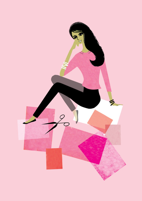 This is amazing wedding dress designer @SabinaMotasem who I illustrated for @StylistMagazi