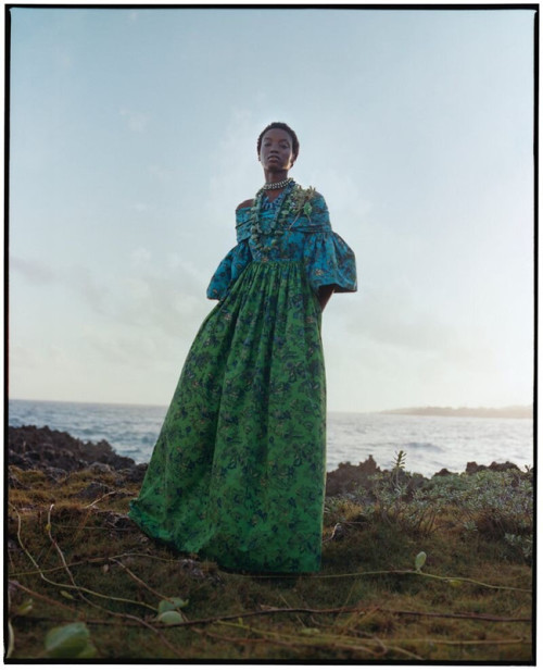 Editorials. Anok Yai, Selena Forrest, Indira Scott.  Vogue March 2020.  Images by Nadine Ijewere.